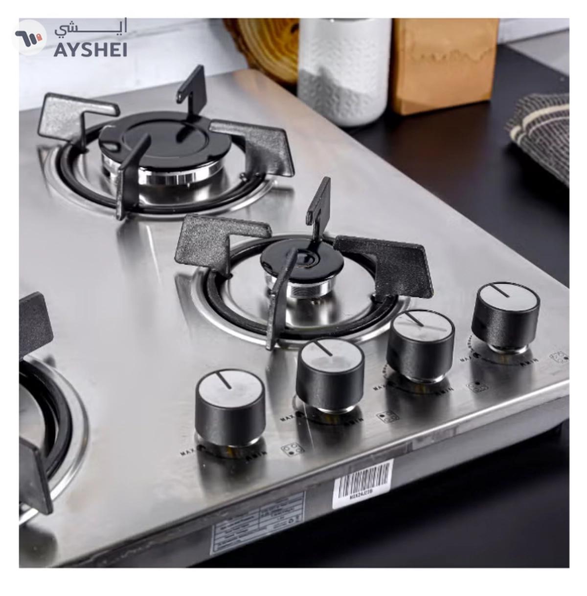 Olsenmark 2 In 1 Gas Hob OMCH1824 Silver/Black-8-8
