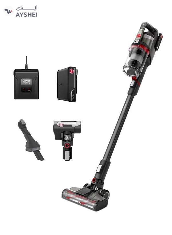 HOOVER Vacuum Cleaner Powerful Household Cordless Vacuum With 40Mins Runtime, Handheld Vacuum For Home Carpet Hardwood Floor Pet Hair Stick Vacuum Cleaner, 2 Year Warranty 180 W CLSV-VPMC Black