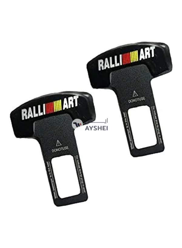 Generic Caber Seatbelt Pacifier - Metal - 2 Piece - Rally - Car Seat Belt Clip