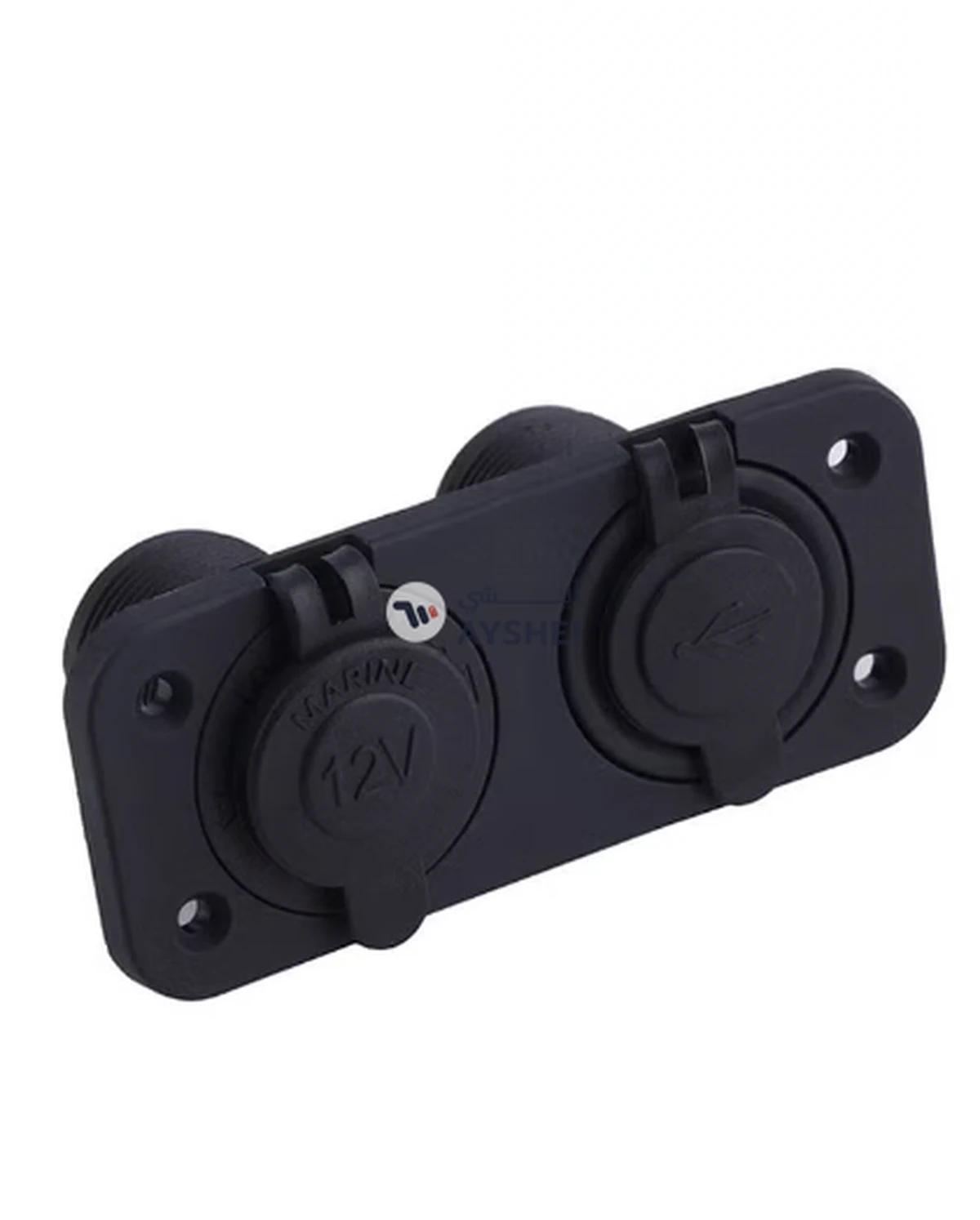 OUTAD 2 USB Adapter Charger Black-3-3