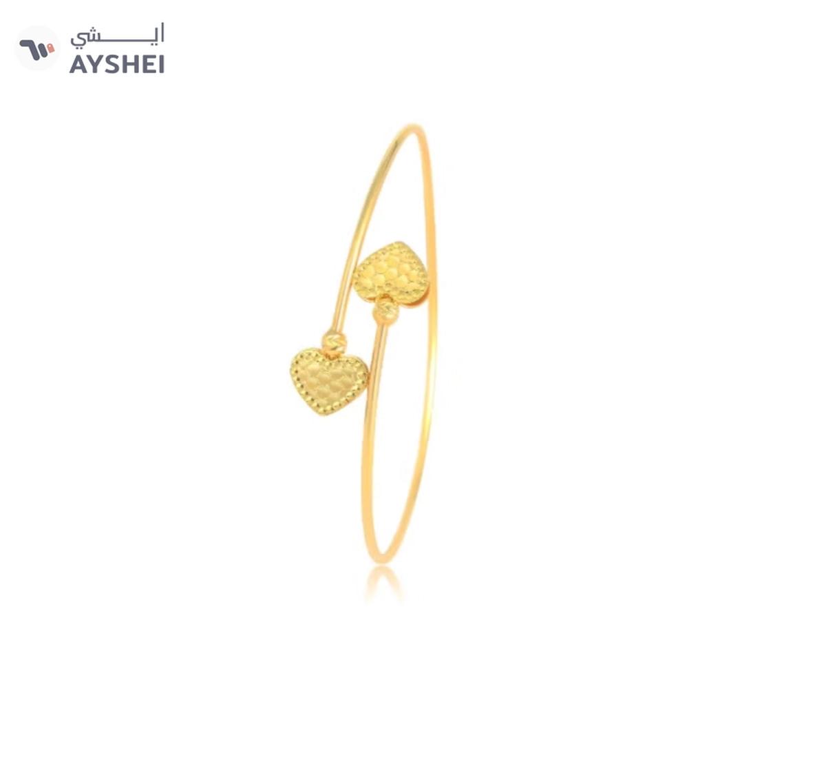 Where Timeless Beauty Meets Modern Simplicity – Lightweight 18K Gold Bangle Available Only at Bafleh Jewellery-0-landscape