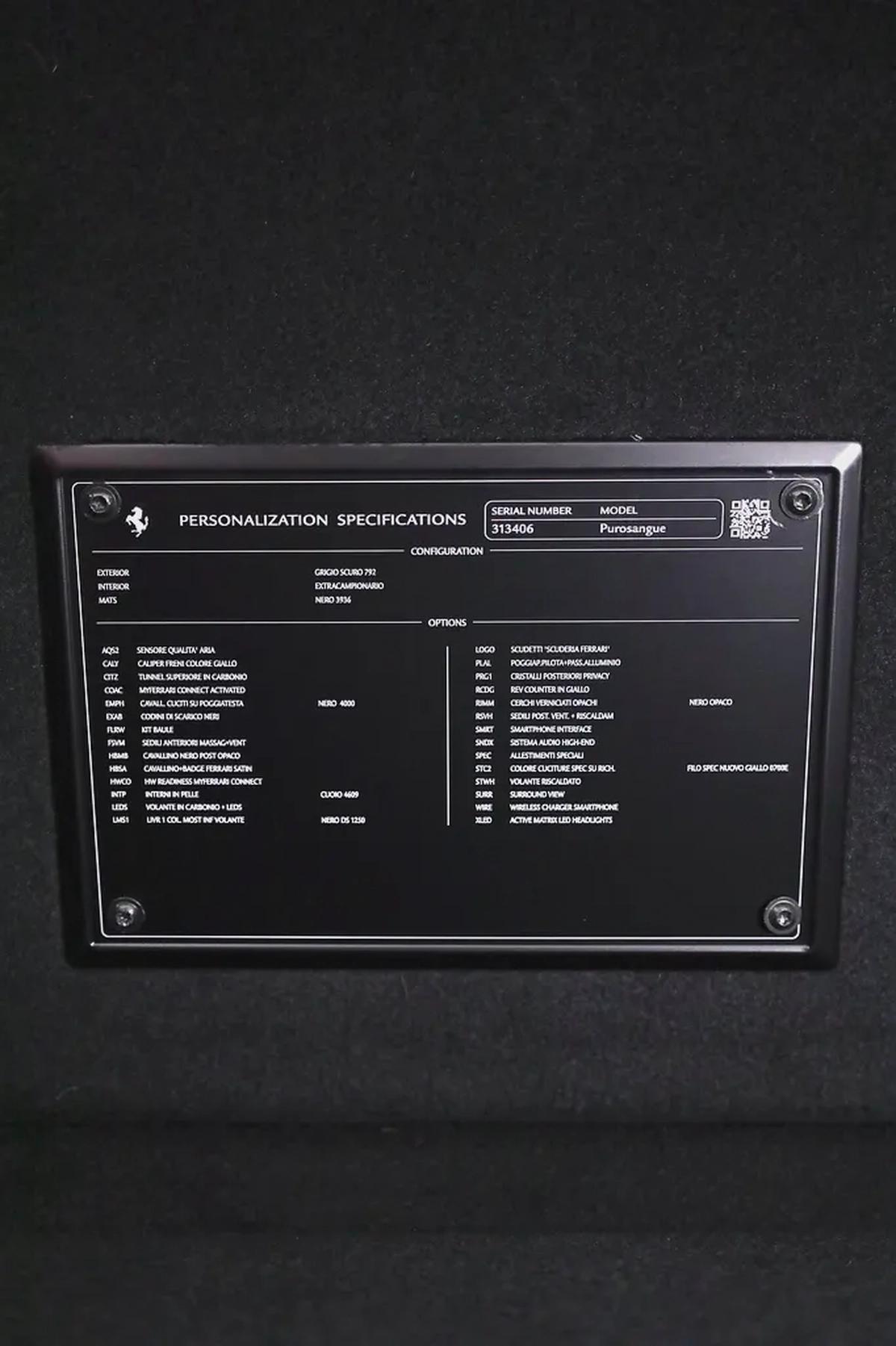 FERRARI PUROSANGUE - CARBON PACKAGE IN SPECIAL GRIGIO GRAY-17-17