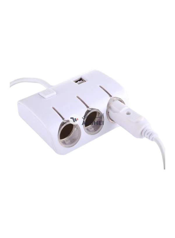 Generic Multi Functional Dual USB Car Charger White
