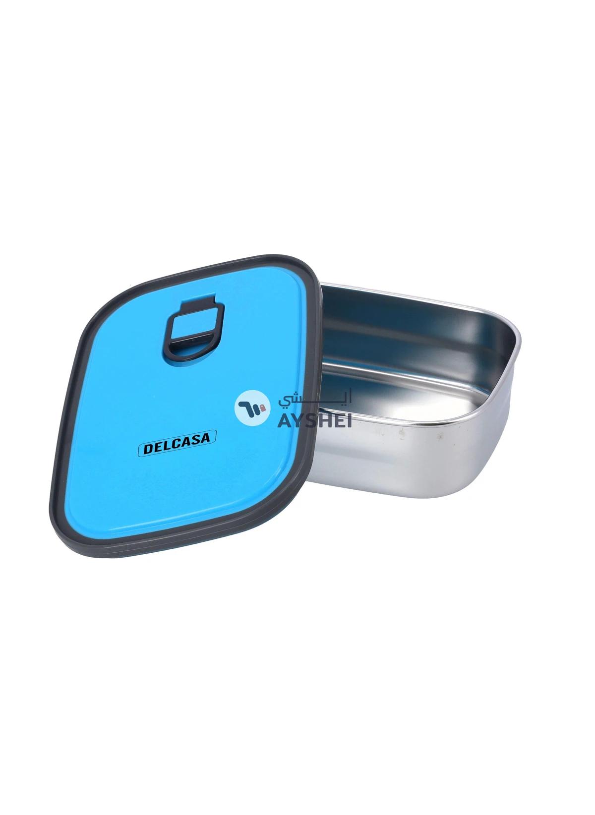 Delcasa 1100ML Stainless steel box Food Container lunch box DC2339 with polymer vent hole Lid-6-6