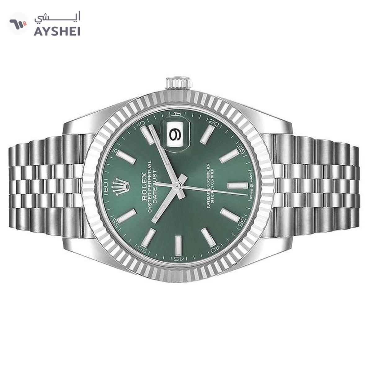 Rolex Datejust Green Index Dial 41mm-1-1