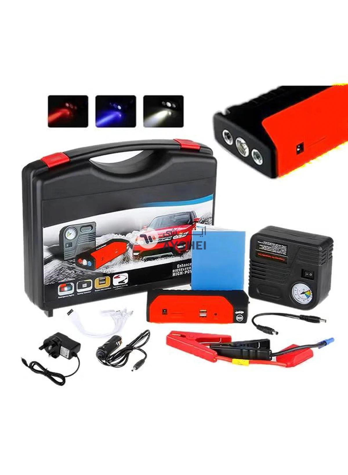 Generic Floureon Multifunctional Car Jump Starter With Compressor-0-portrait