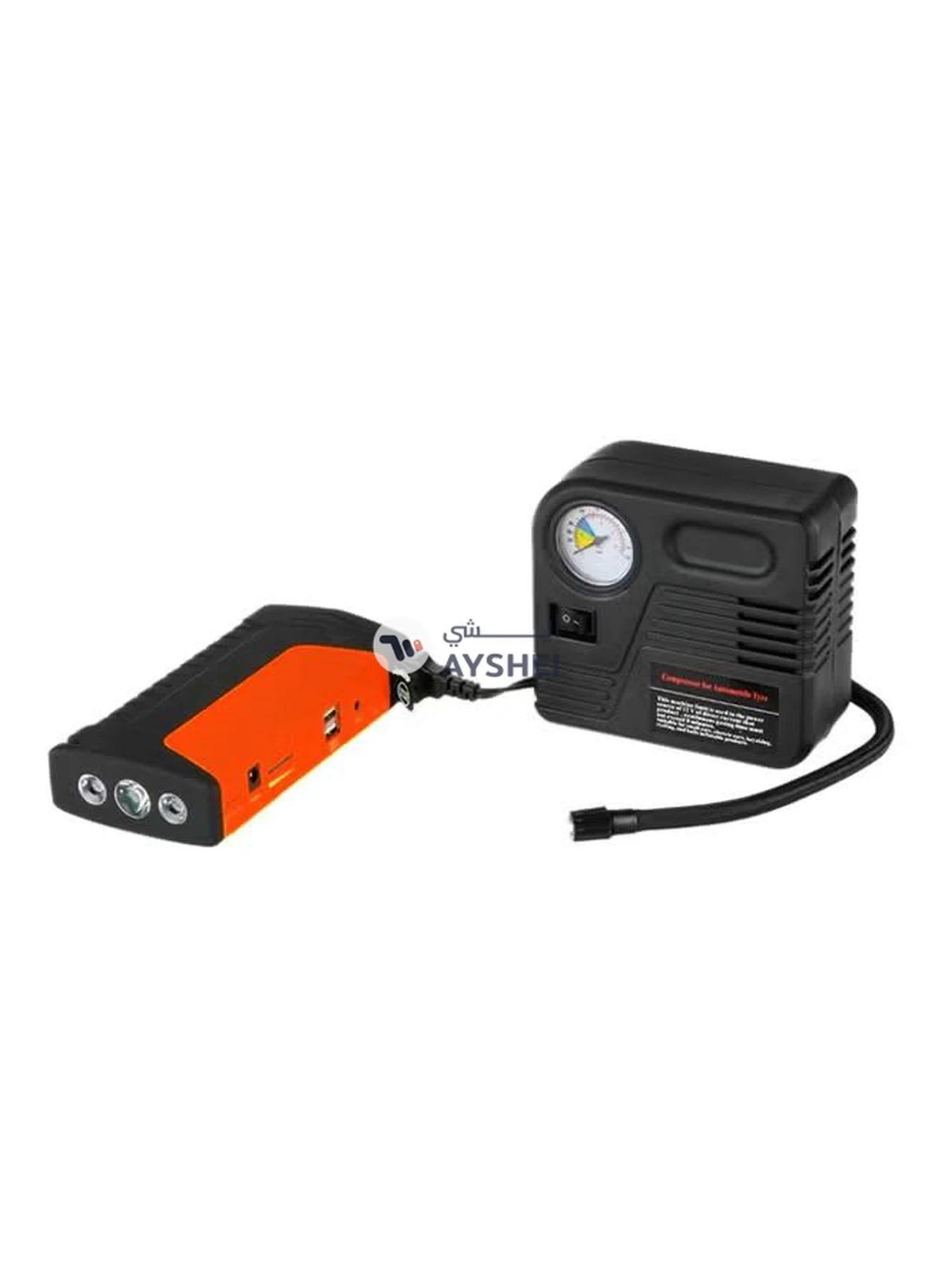 Generic Floureon Multifunctional Car Jump Starter With Compressor-4-4