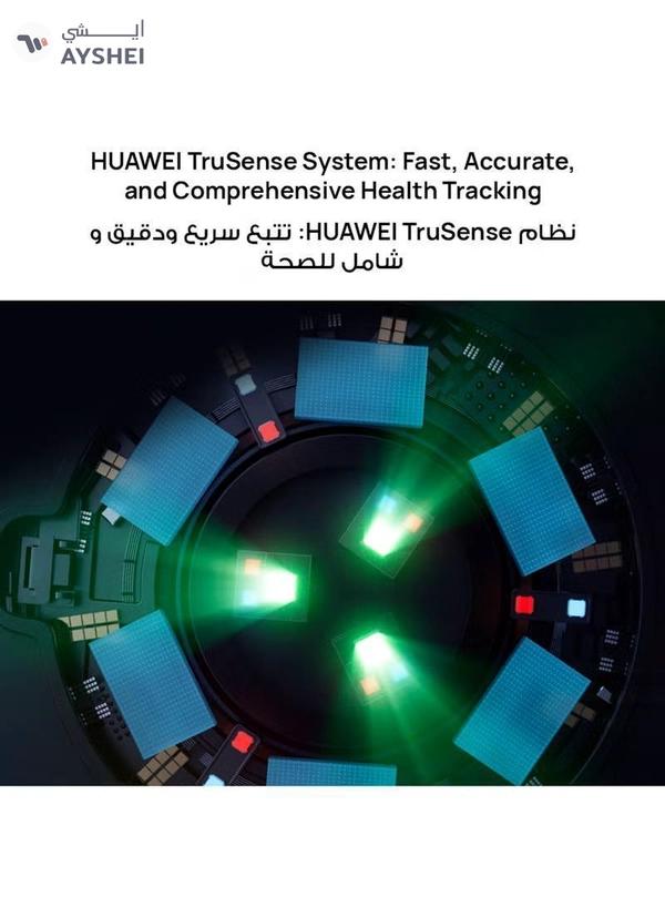 Huawei Watch GT 5 46mm Smartwatch, up to 14 Days Battery Life, All-new Running and Cycling Experience, Sharp-Edged Design Watch, Health Tracking, Compatible with iOS and Android - Fluoroelastomer Strap Black