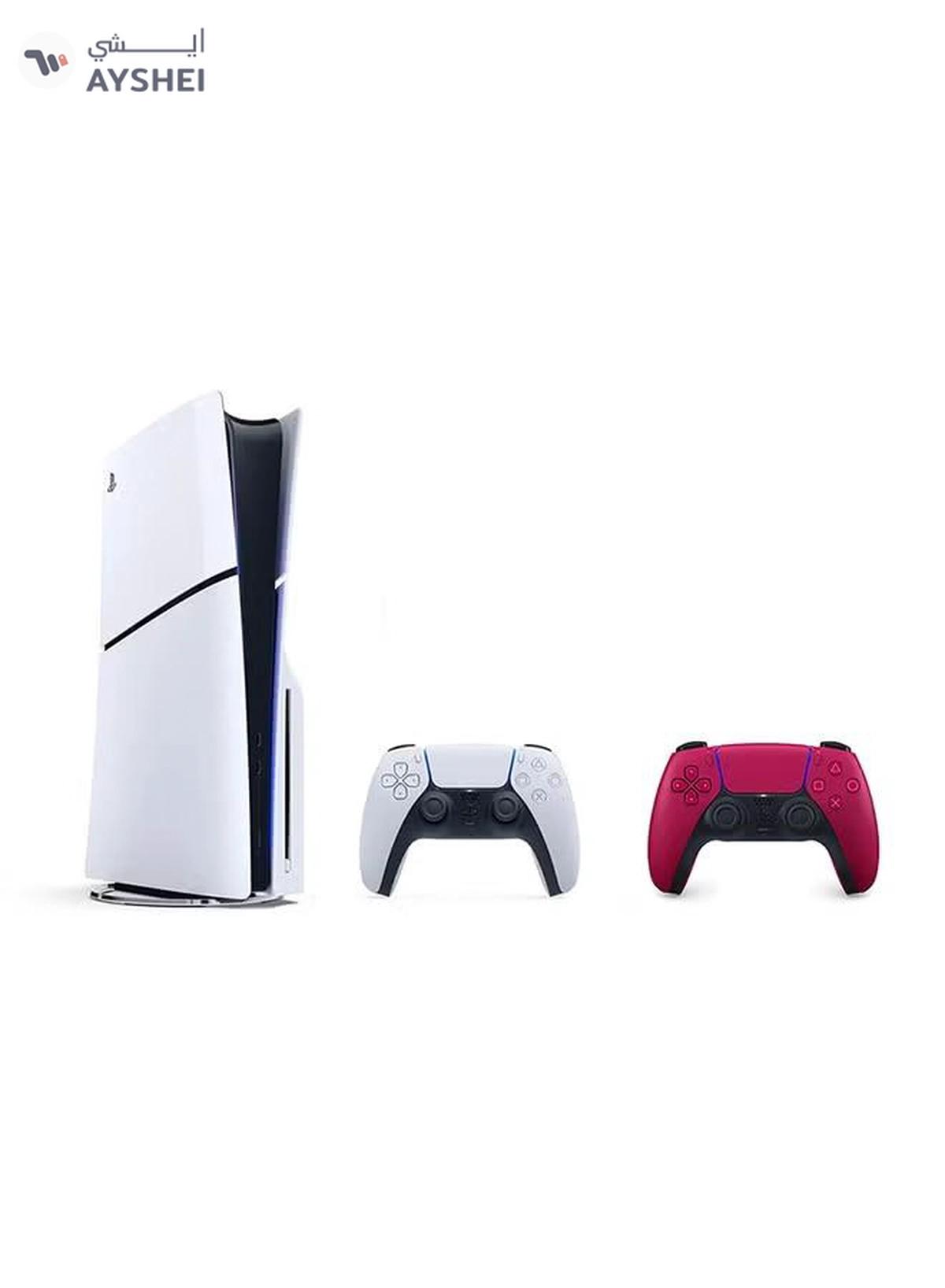 Sony PlayStation 5 Slim Console Disc Version With Additional Red Controller-0-0