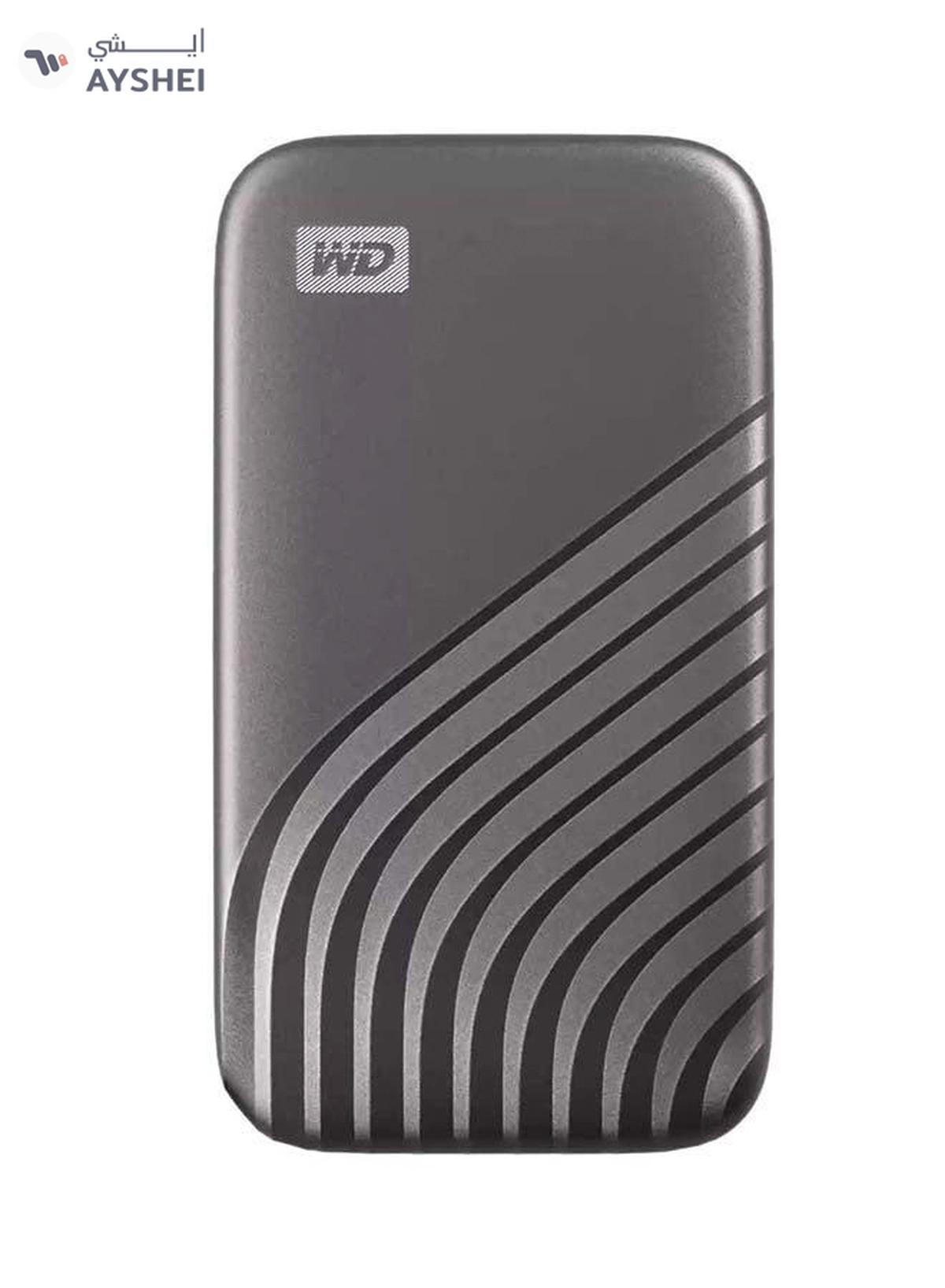 WD My Passport SSD - Portable SSD, up to 1050MB/s Read and 1000MB/s Write Speeds, USB 3.2 Gen 2 - Space Gray 1.0 TB-0-portrait